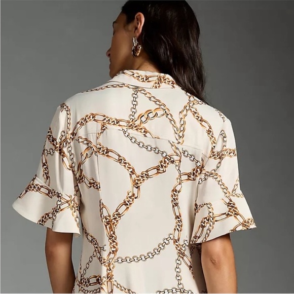 Anthropologie | Maeve | Chain Print Dress | L - Picture 2 of 5